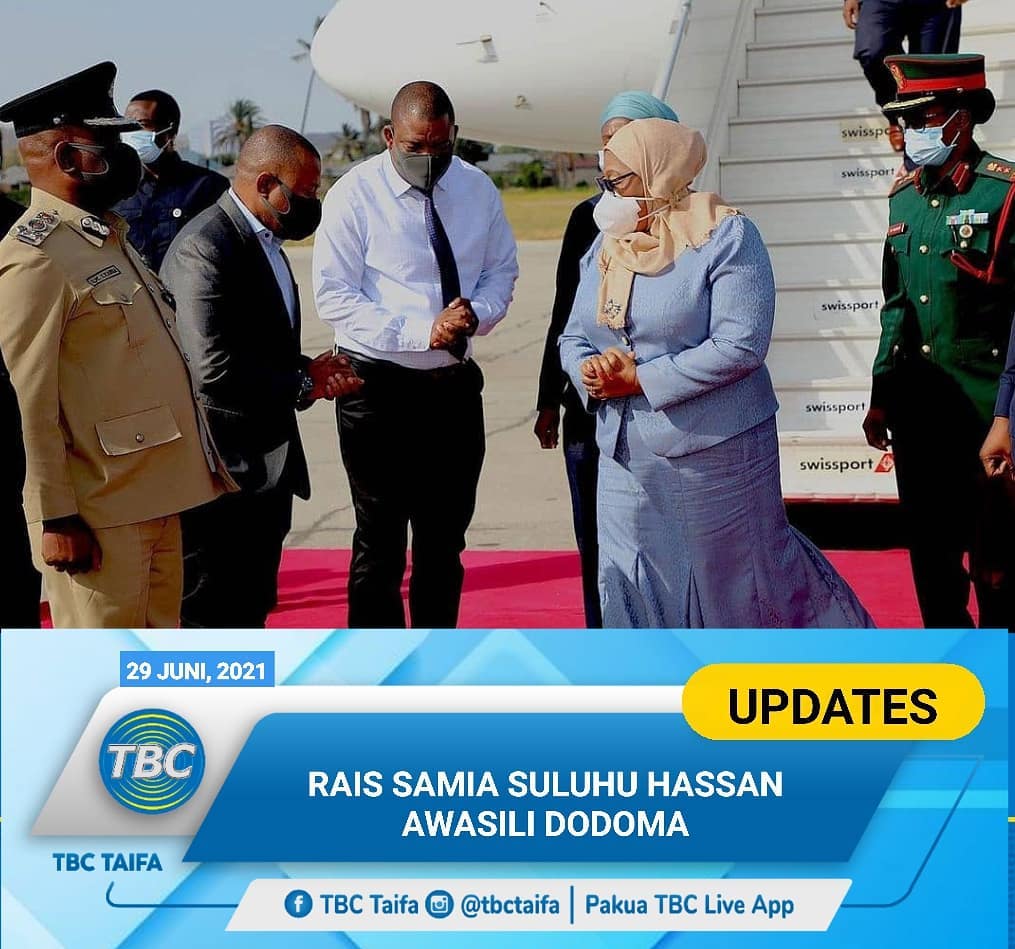 TBC Taifa - Rais Samia Suluhu Hassan, akiwasili katika... | Facebook