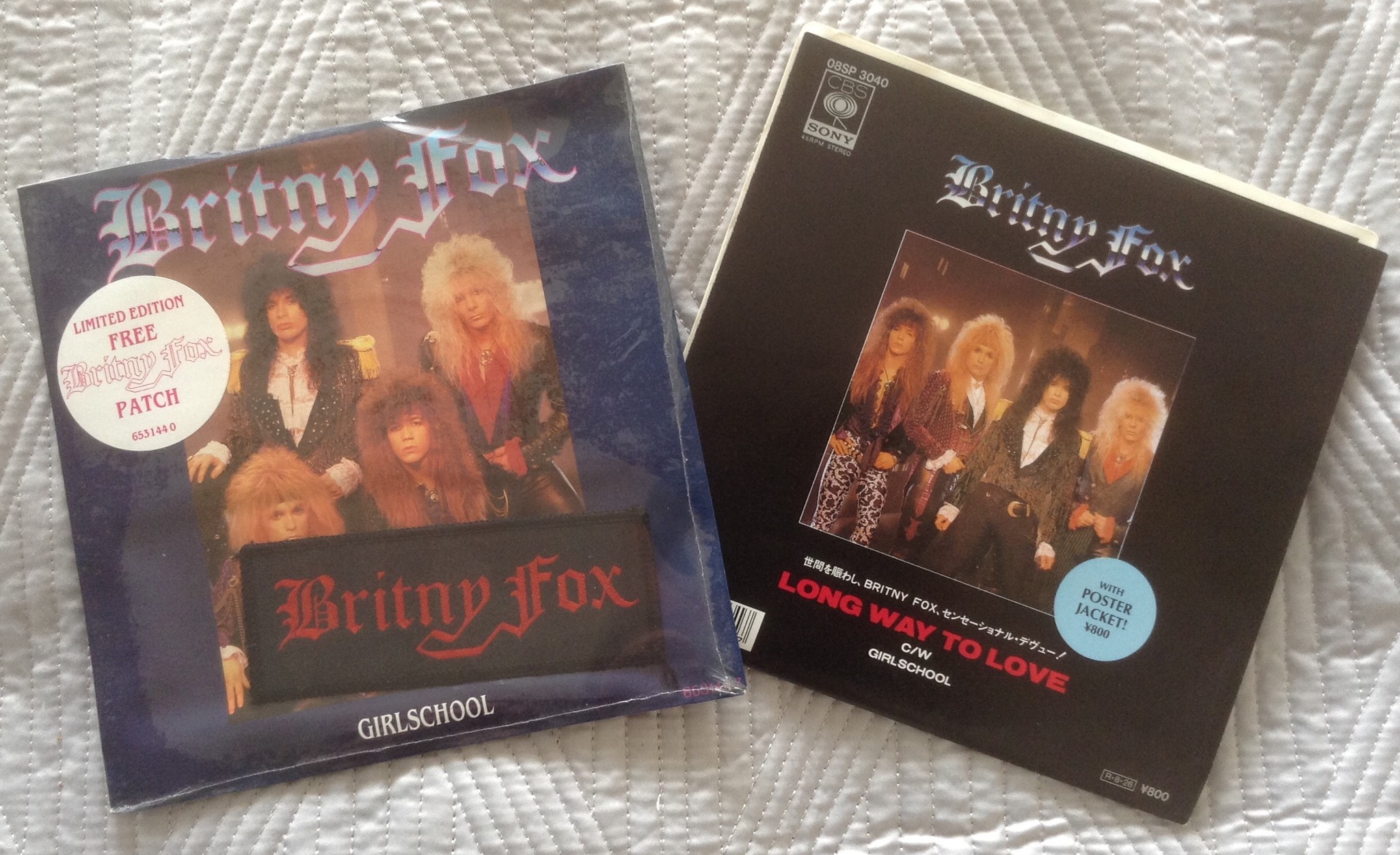 Britny Fox 1988 singles from Dave's Vinyl Vault