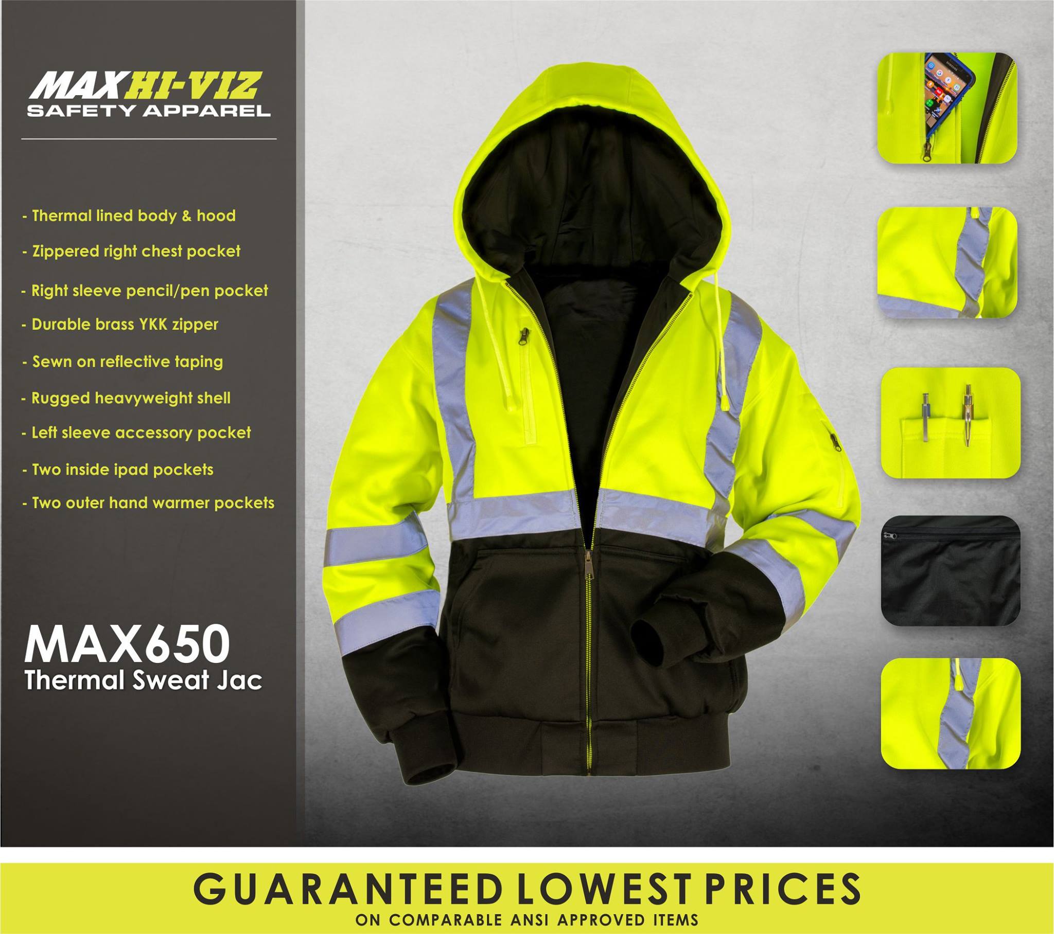 MAX Apparel - Our Thermal Lined Sweat Jac is packed with...