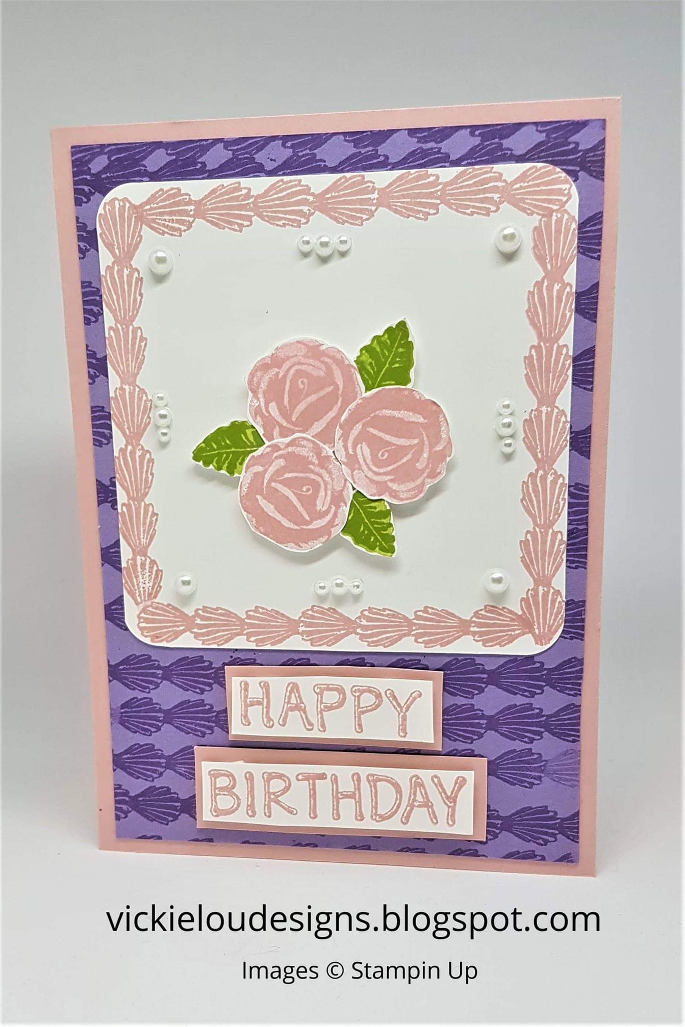 Vickie Lou's Stampin Creations - Happy Birthday Card using the Icing on ...
