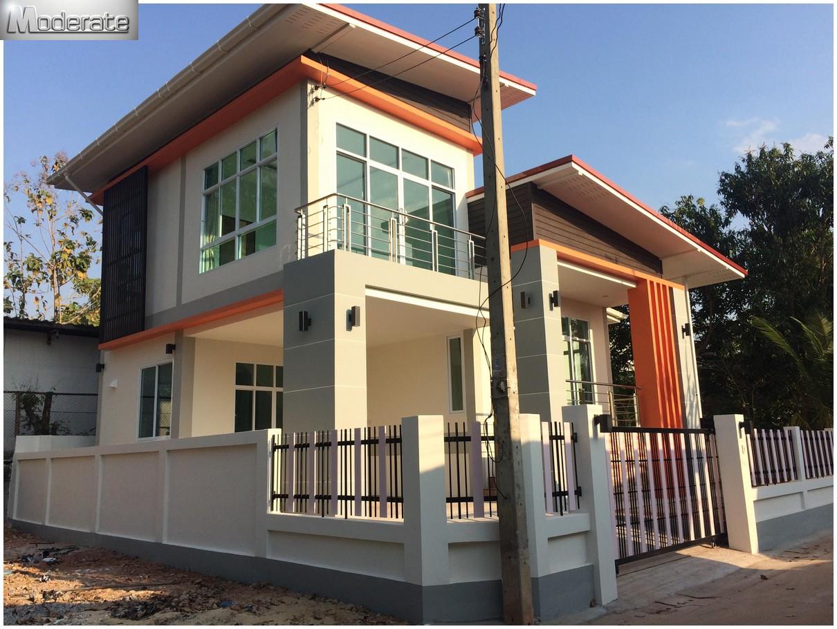 นำภาพการก่อสร้า... - แบบบ้านโมเดิร์น Modern-บ้านป่าตาลโมเดอเรท