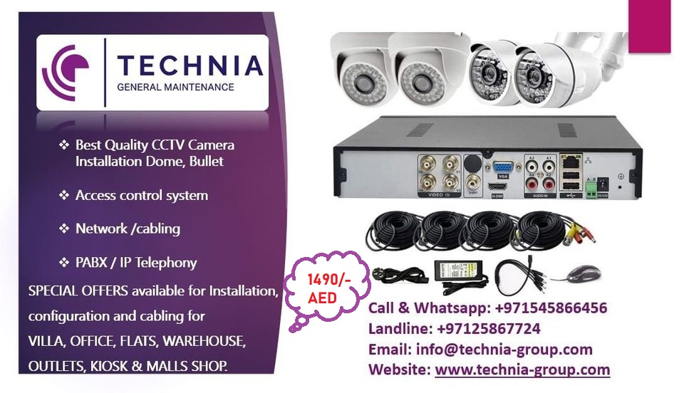 TGM - ## CCTV Complete SET with Installation @1490AED ONLY...