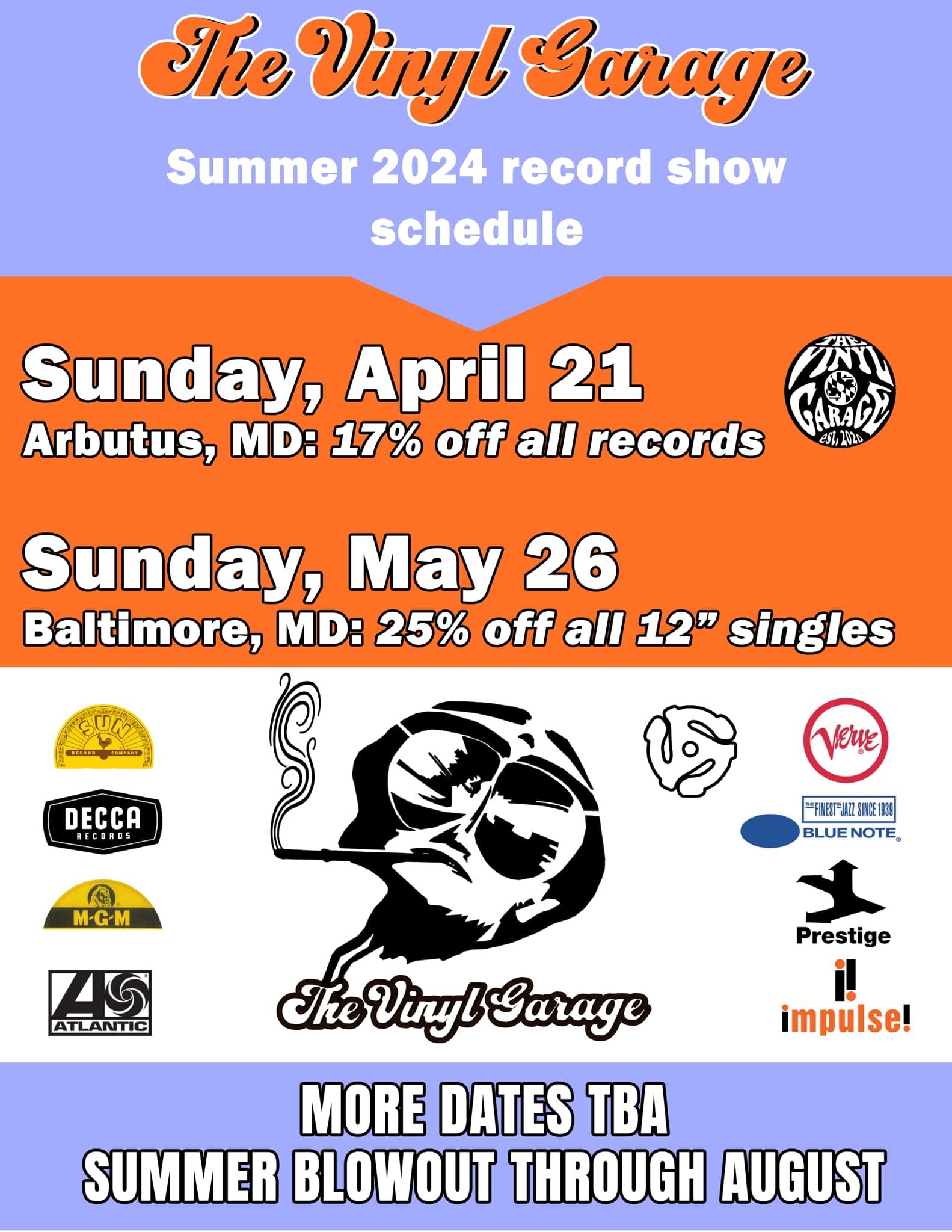 BRB (Balt.Record.Bazaar) Winter Show 1.26 - Sunday @ Peabody