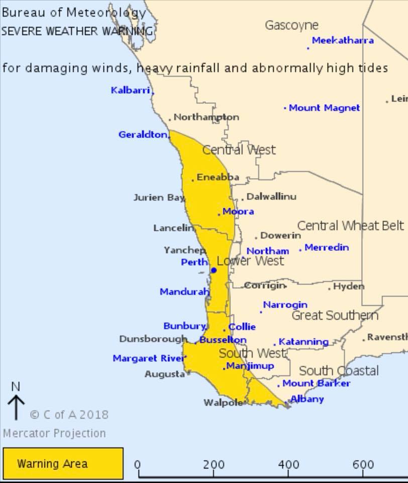 ABC Perth - #SEVERE WEATHER ALERT⛈💨☔️ If you live in...