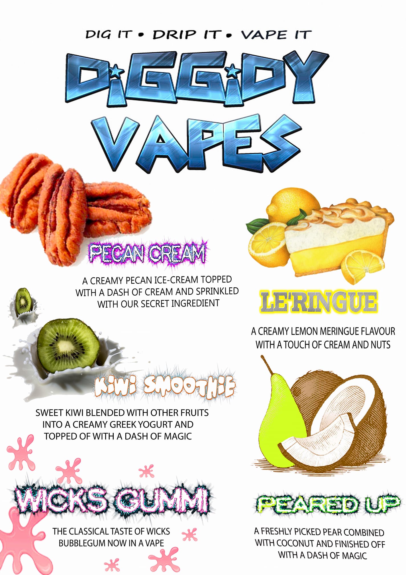 vape juice flavors list Up your vaping games with these unique Premium e-juices from Verge Vapes :) PO#1610 Vuse pods - watermelon Flavor:Pineapple Savers