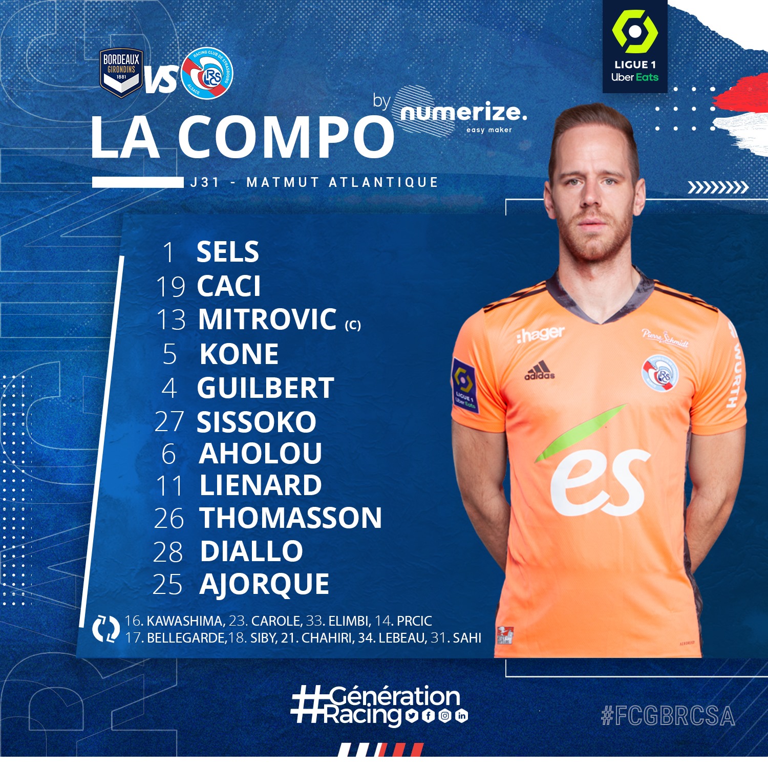 ⚔️ Découvrez la compo... - Racing Club de Strasbourg Alsace | Facebook