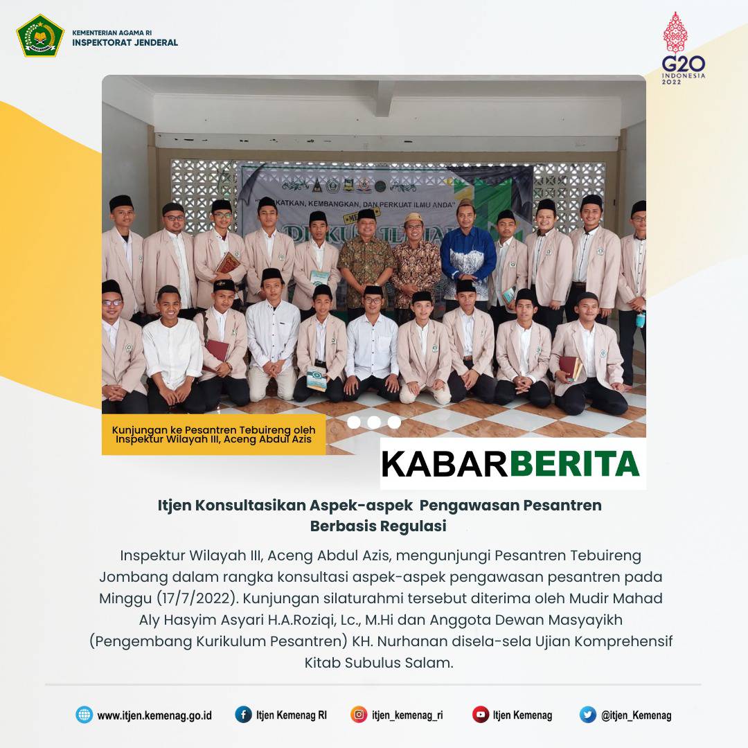 Itjen Konsultasikan Aspek-aspek Pengawasan Pesantren Berbasis Regulasi ...