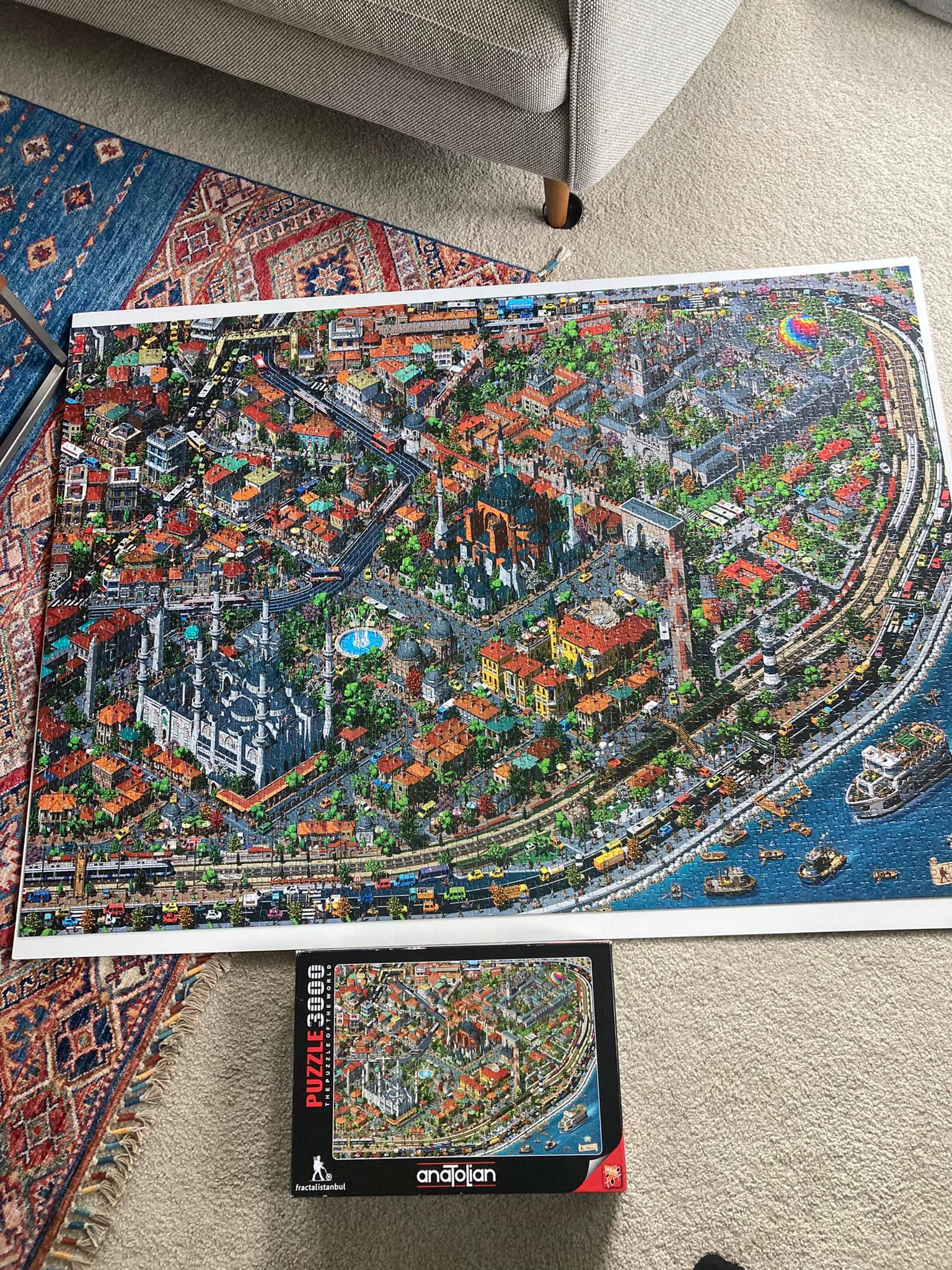 Anatolian 3000 piece Istanbul fractal jigsaw puzzle review