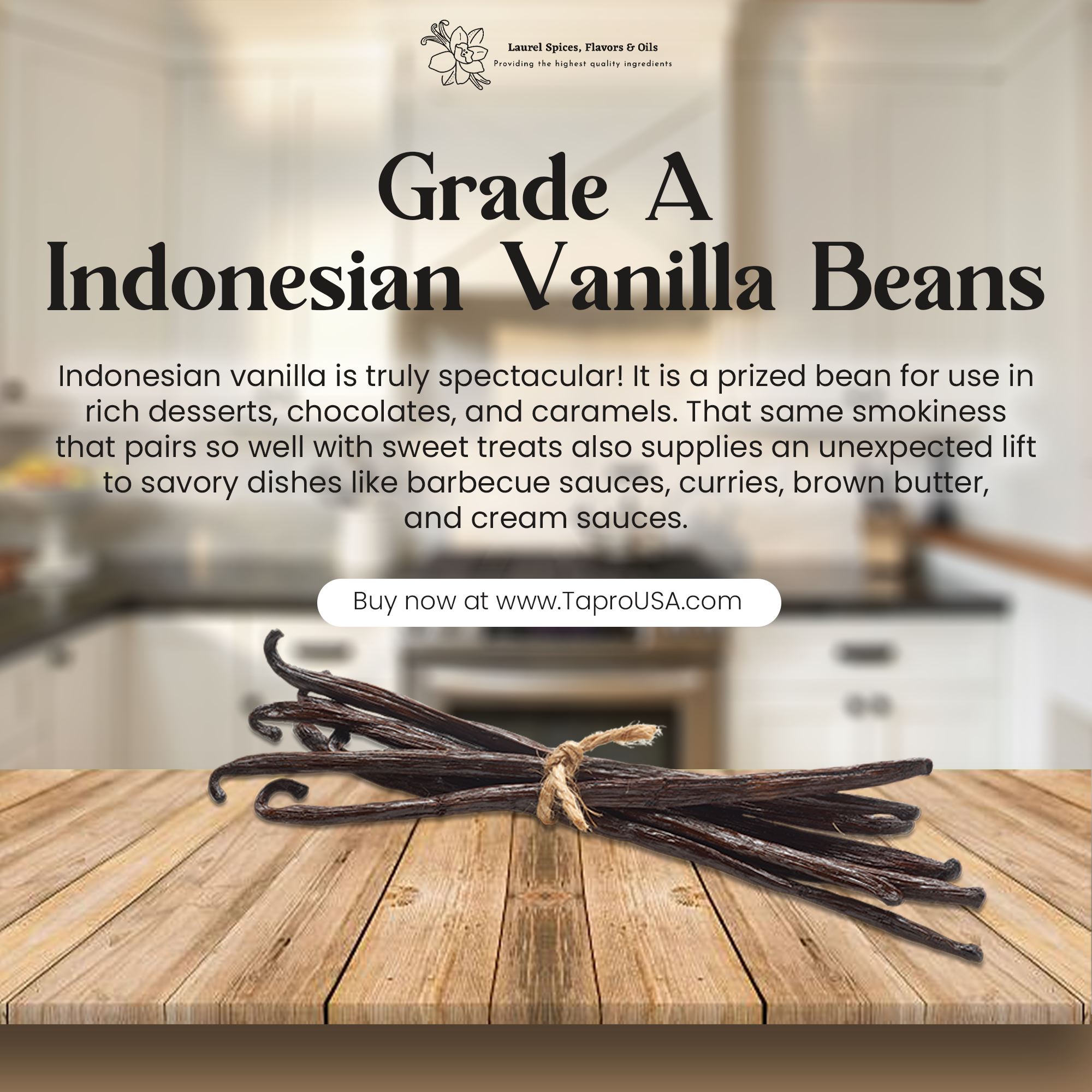 TAPRO USA - Vanilla Beans, Spices, Flavors, Essential Oils