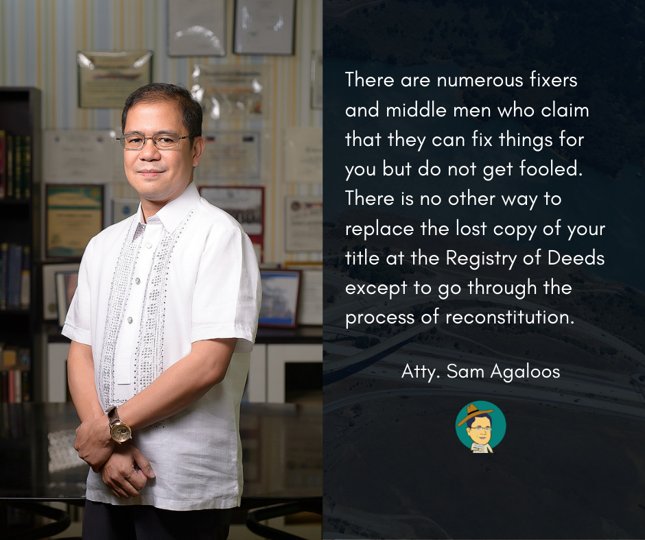 Atty. Sam Agaloos - QUESTION: Ano ang mga requirements para sa pag file ...