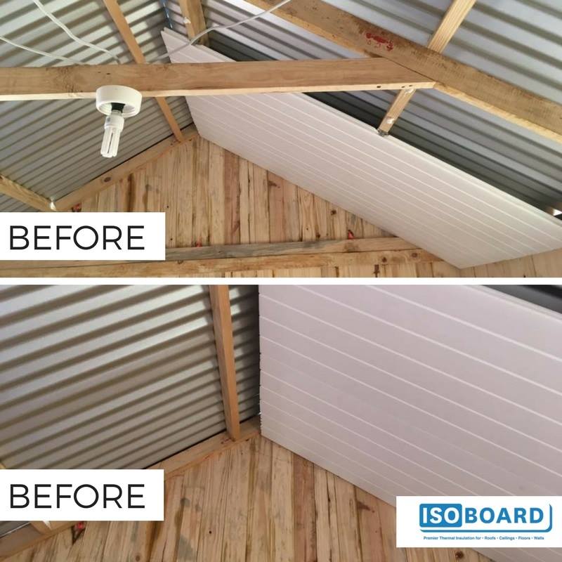 Example of an exposed... - IsoBoard Thermal Insulation