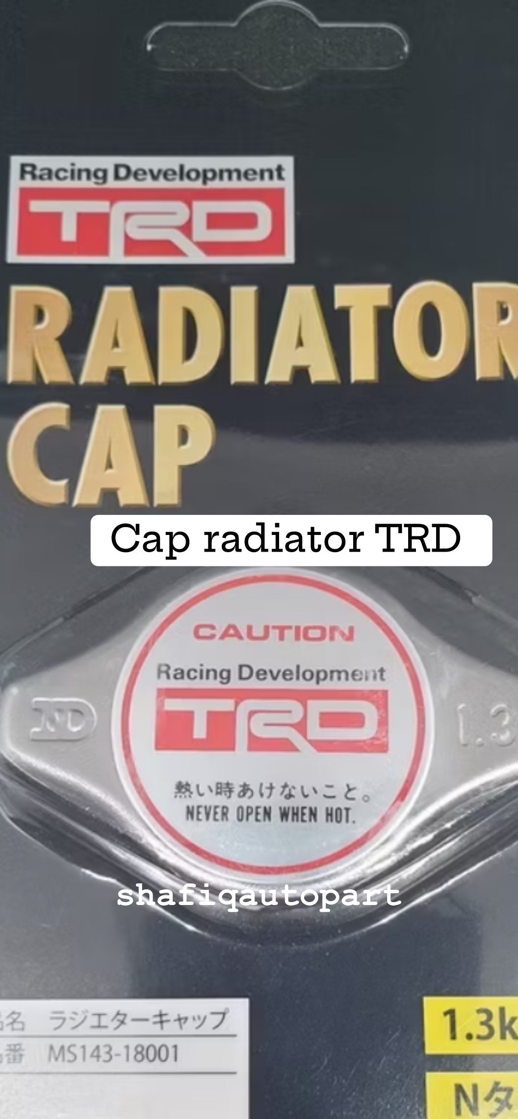 CAP RADIATOR TRD & CAP RADIATOR... - shafiqautopart.com | Facebook