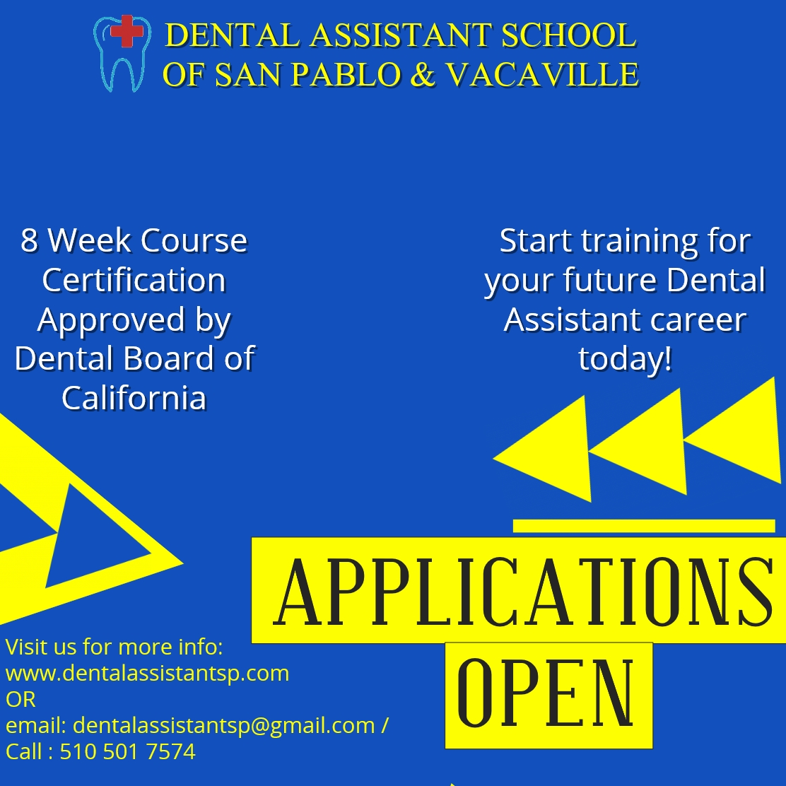 Dental Assistant School of San Pablo and Vacaville | San Pablo CA