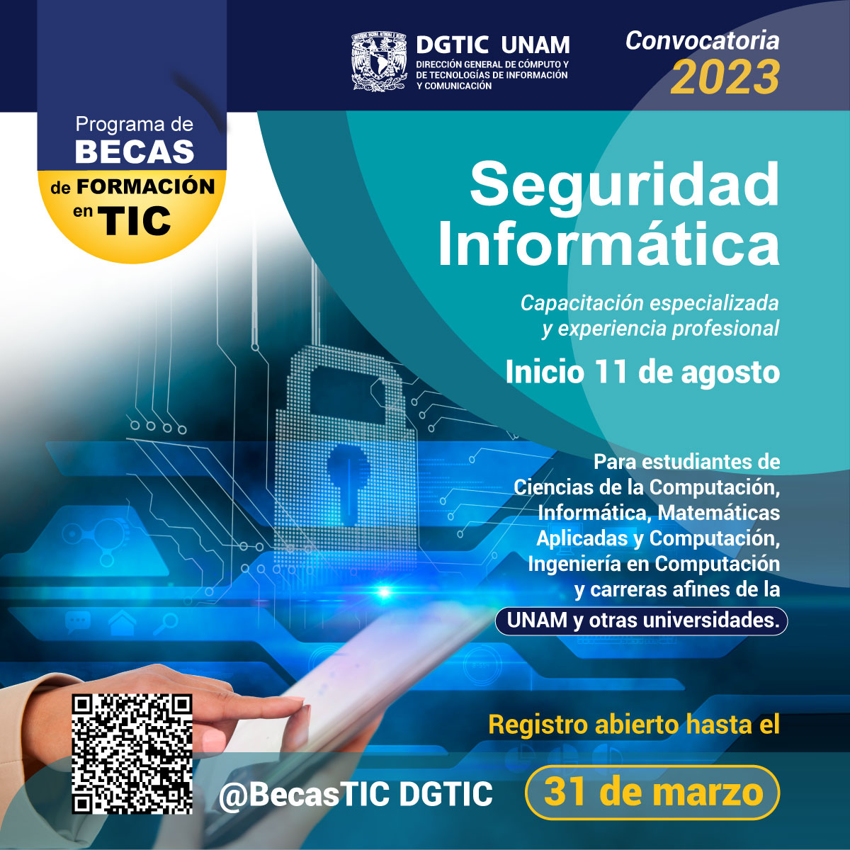 Becas TIC DGTIC - Especialízate en el campo de la...