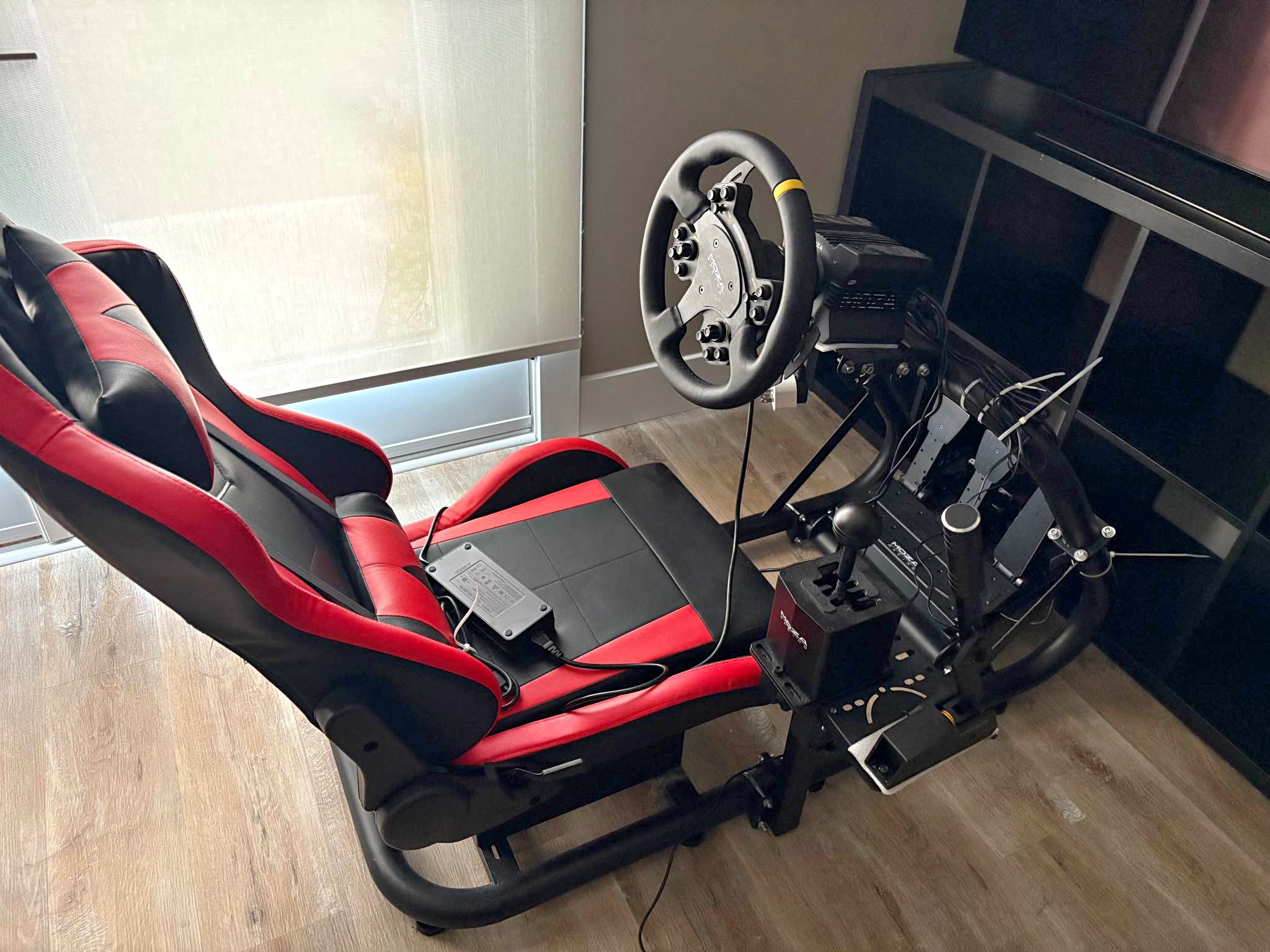 MOZA Sim Racing Setup Complete Rig - R12 DD Wheel Base, Pedals, Shifter ...