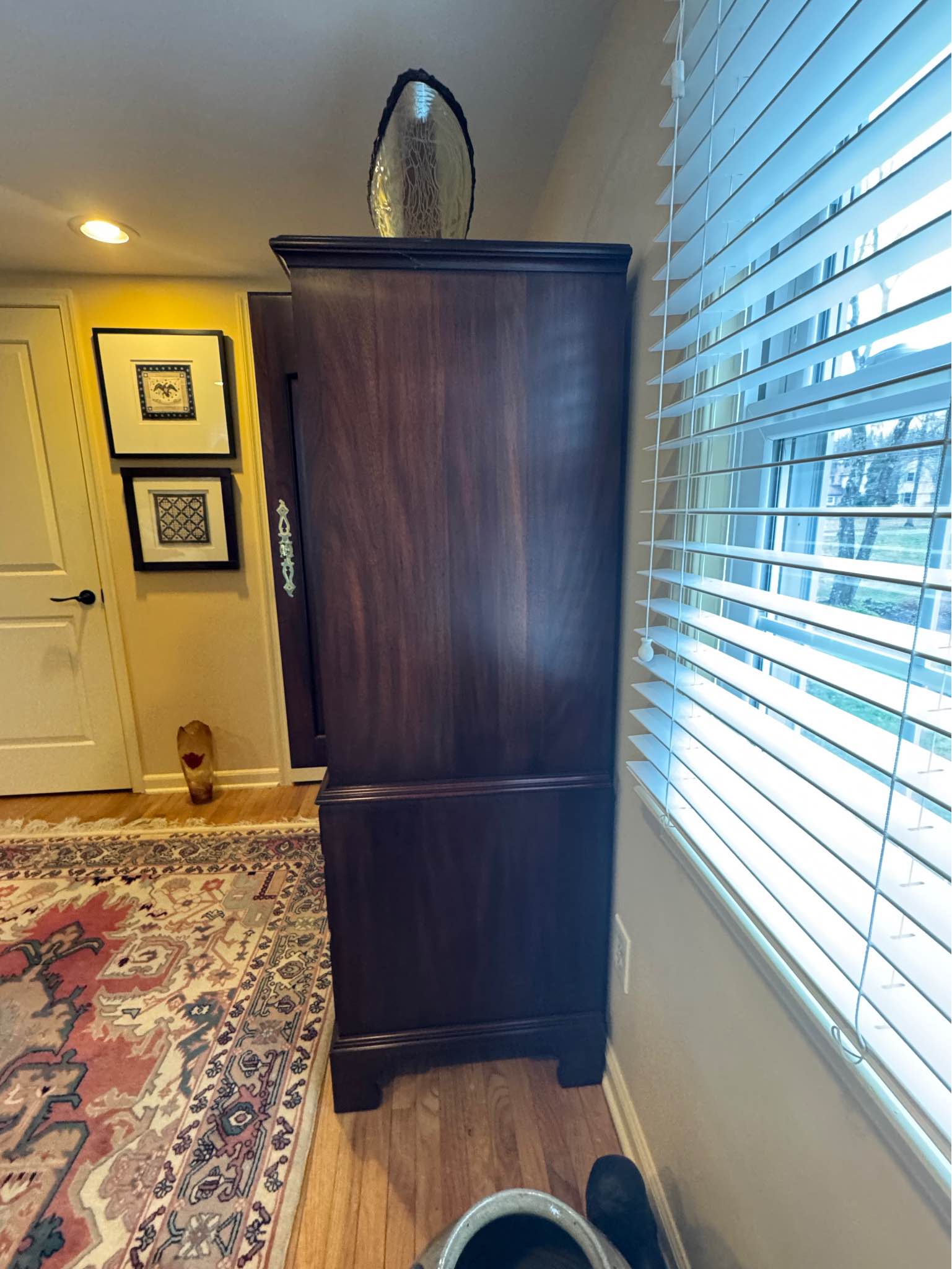 HENKEL HARRIS Solid Mahogany TV Armoire / Entertainment Cabinet