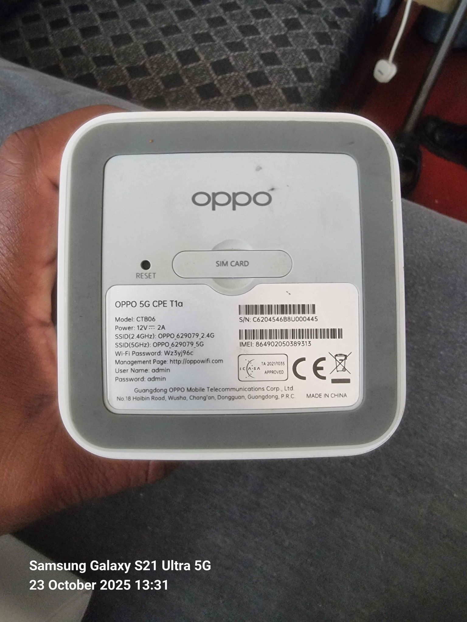 Huawei & Oppo Rain 5G Routers. SUPPORTS ONLY RAIN SIM CARDS & you must ...