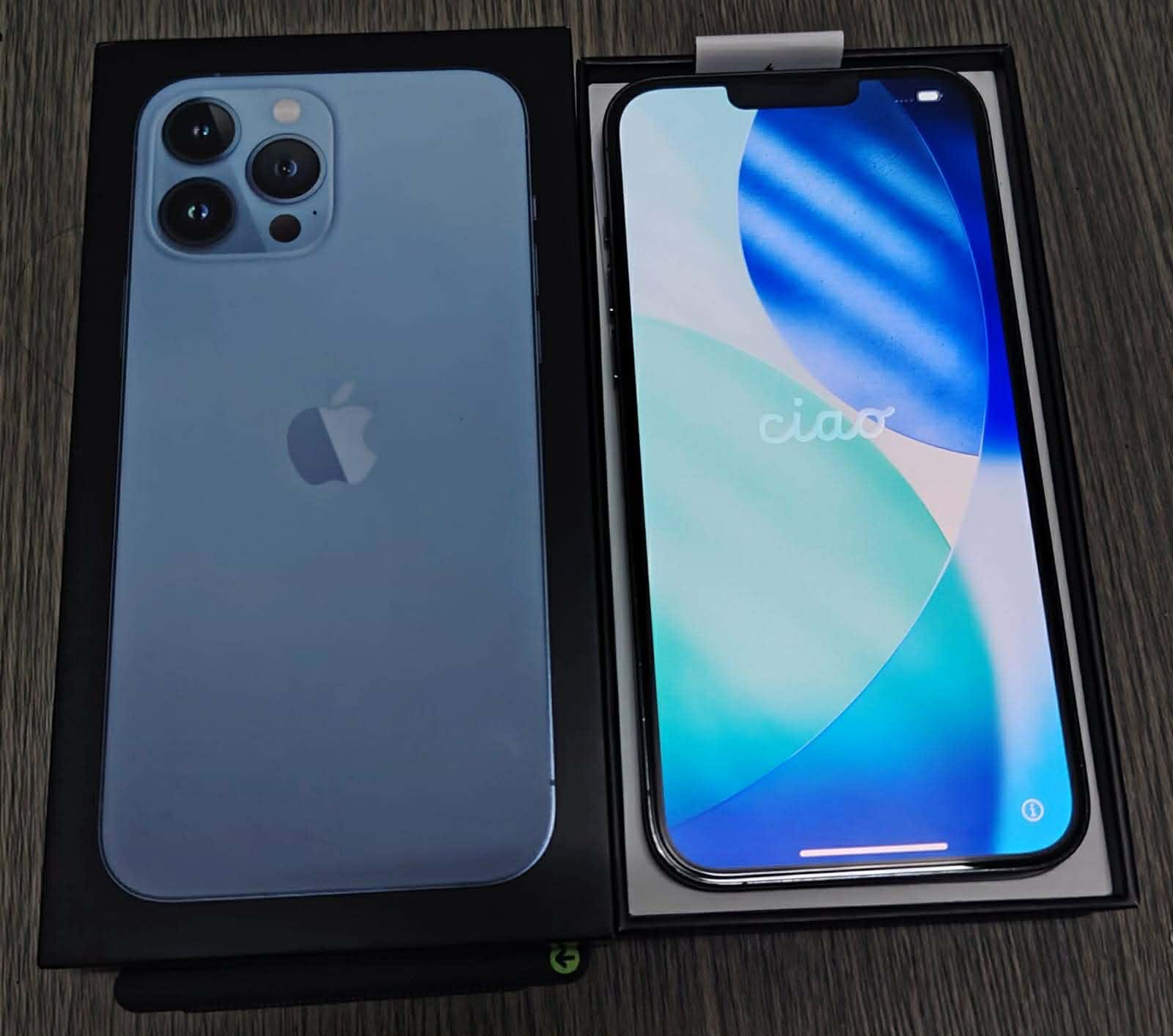 IPHONE 13 PRO MAX 256GB✓ SIERRA BLUE COLOR✓ IOS 26.4.1✓ BATTERY 