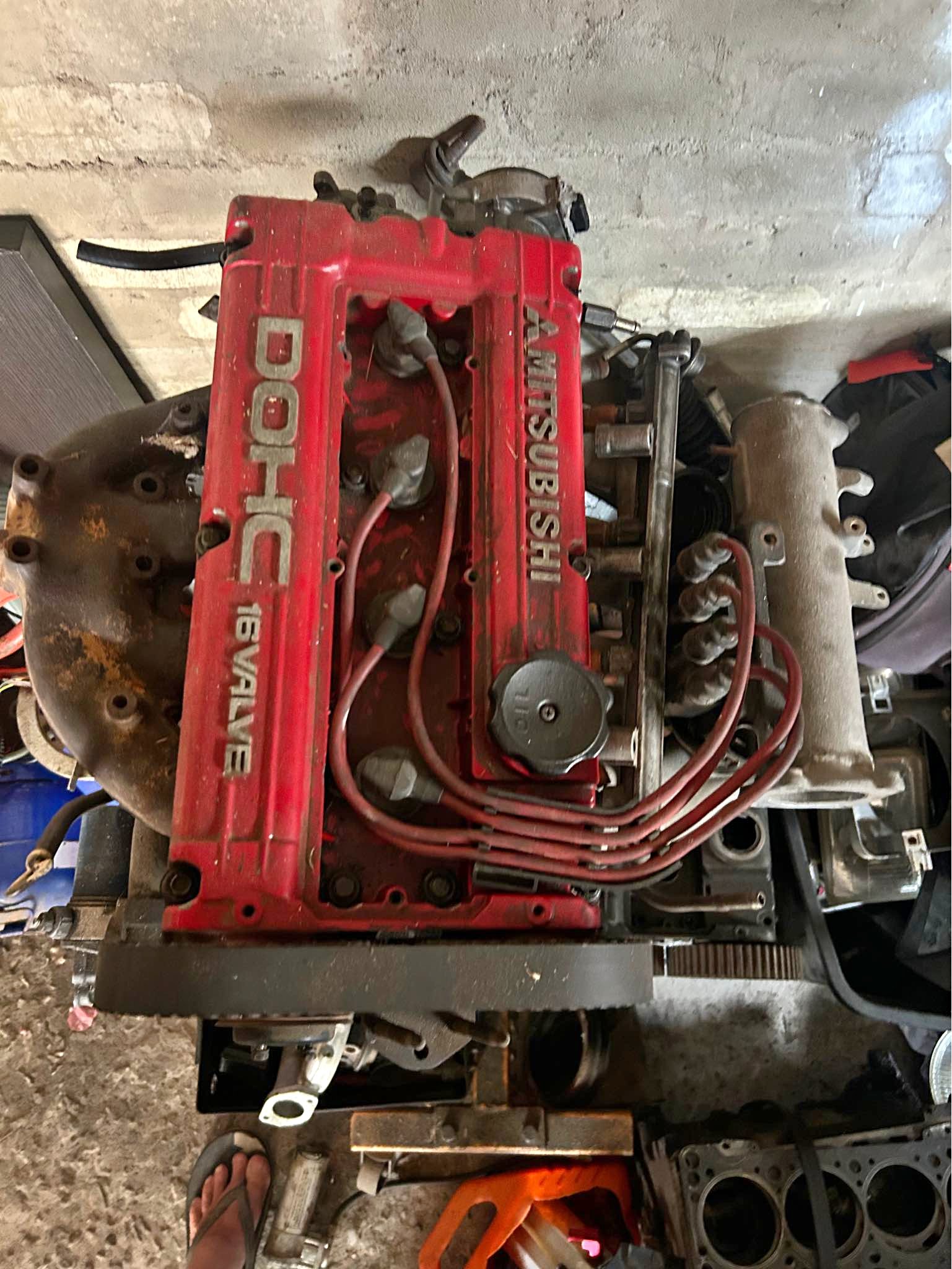 Mitsubishi 4g63 lancer evo 3 motor and bmw gearbox converted to fit for ...