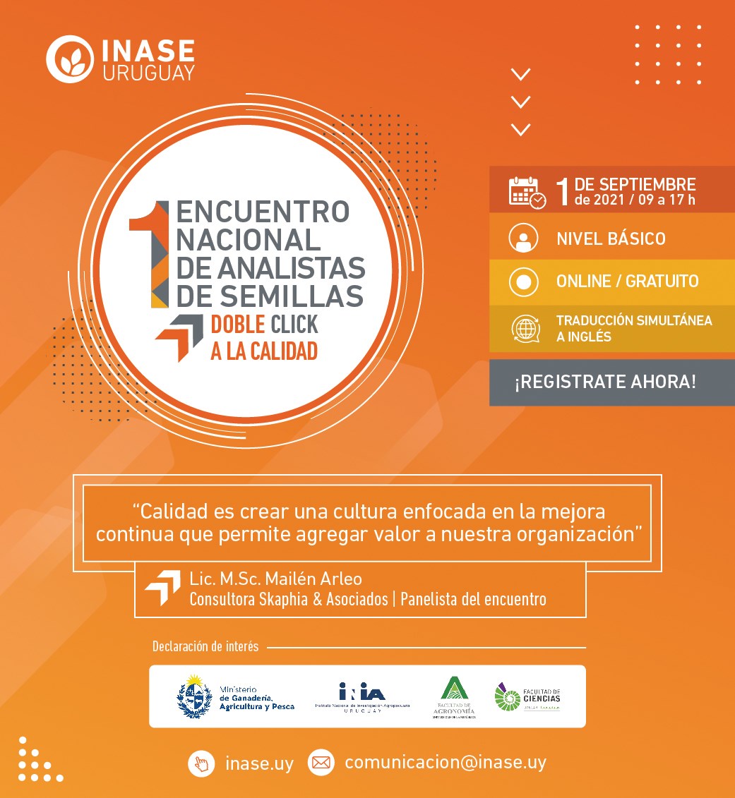 📣 Organizado por Inase... - Instituto Nacional de Semillas | Facebook