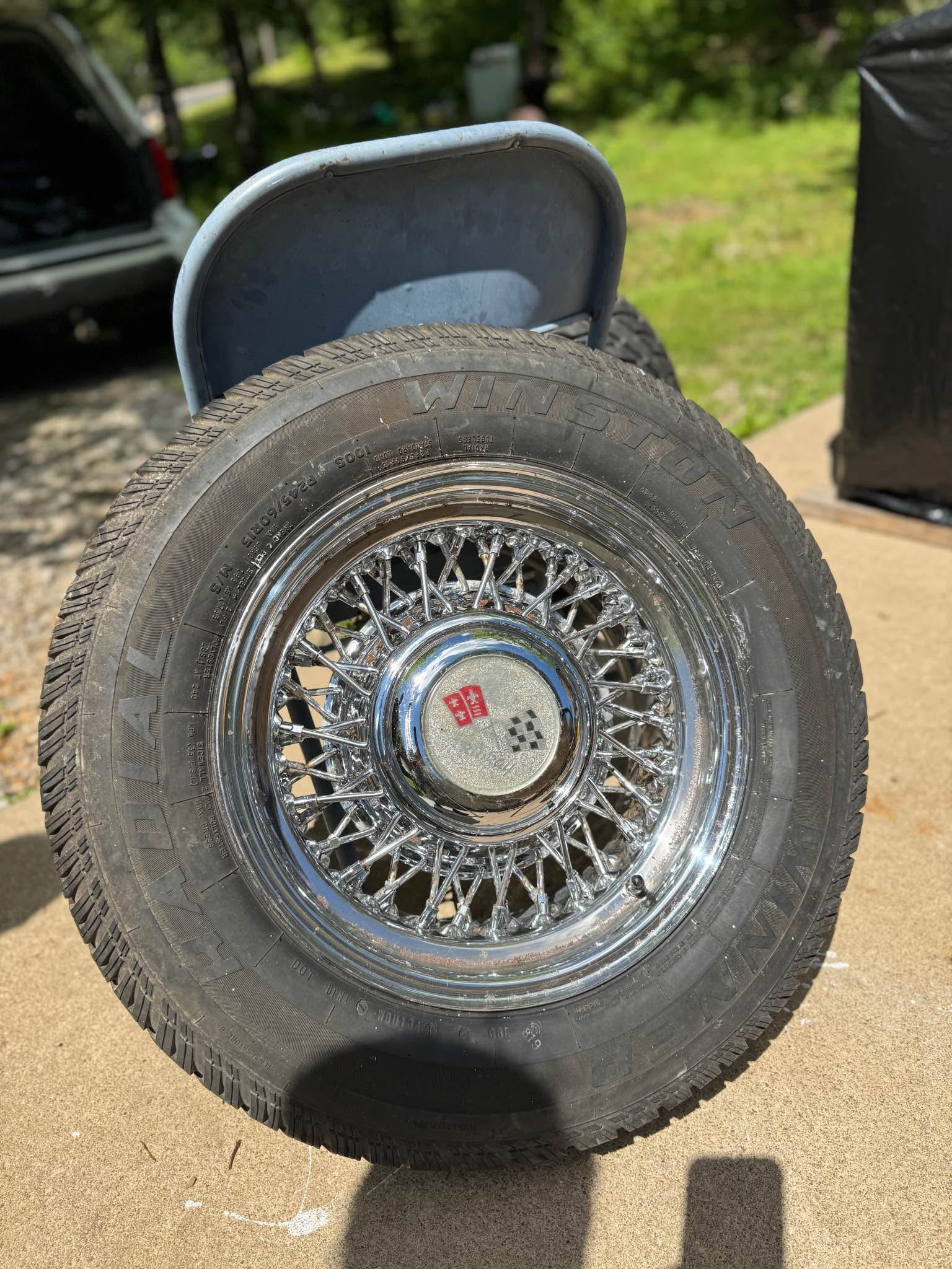 ONLY TWO 15” - Original Tru Ray - Crosslace Wire Wheels - Car Wheels ...