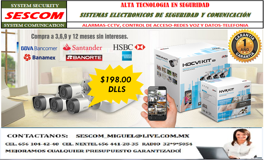Sescom / Sistemas Electrónicos de Seguridad y Comunicación | Ciudad Juárez