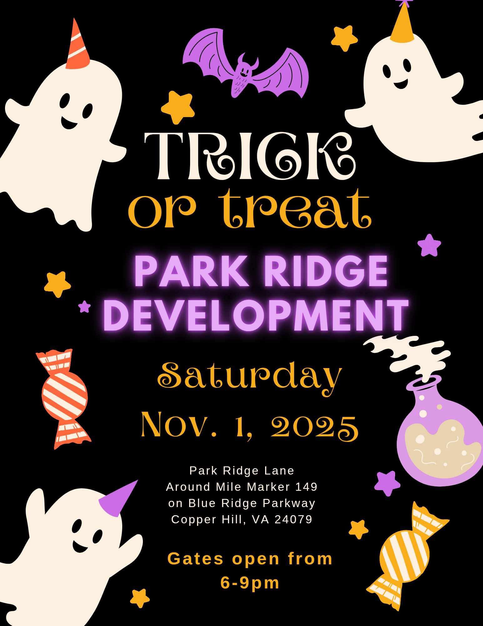 Trick or Treat at Park Ridge