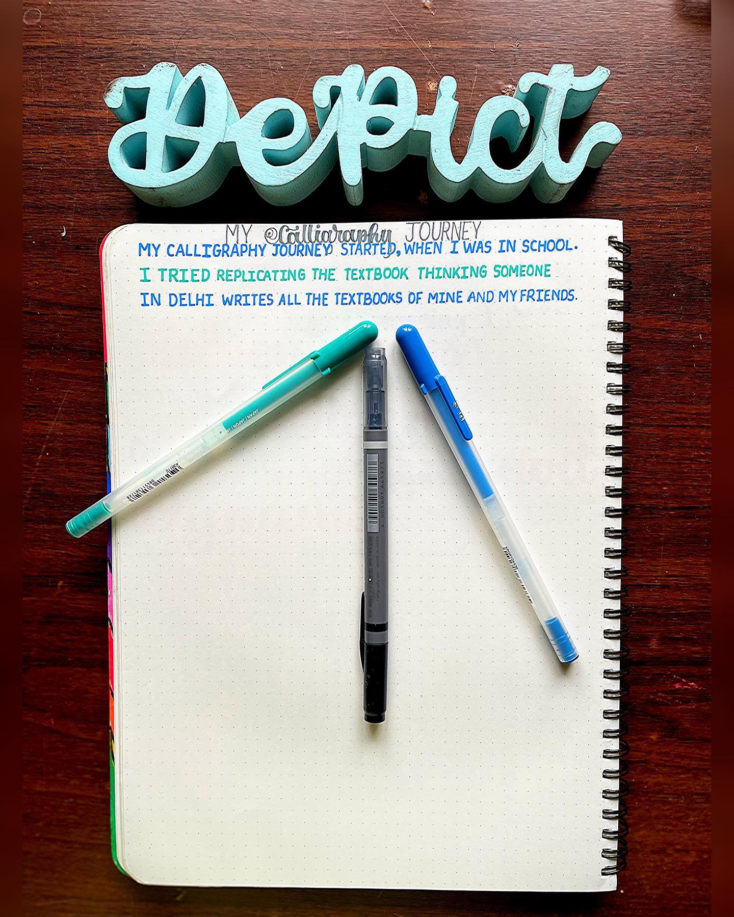 DePict - My Calligraphy Journey. I used to write... | Facebook