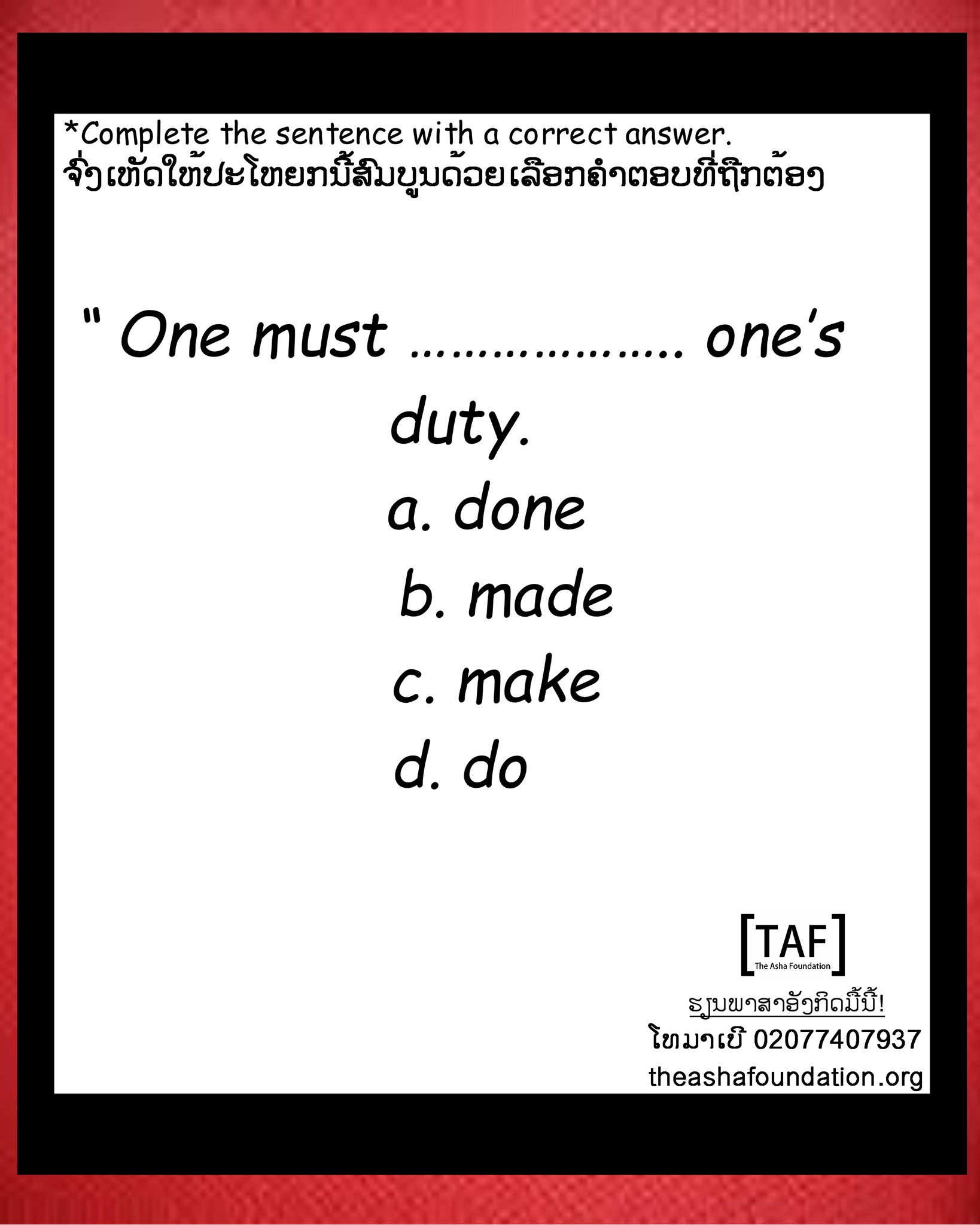 The Asha - Learn English with ACE+ Language Program ລົງທະບຽນມື້ນີ້ ...