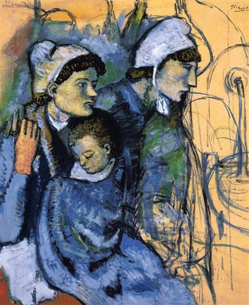 ⛲ Pablo Picasso Three Women at the Fountain (Trois femmes à la