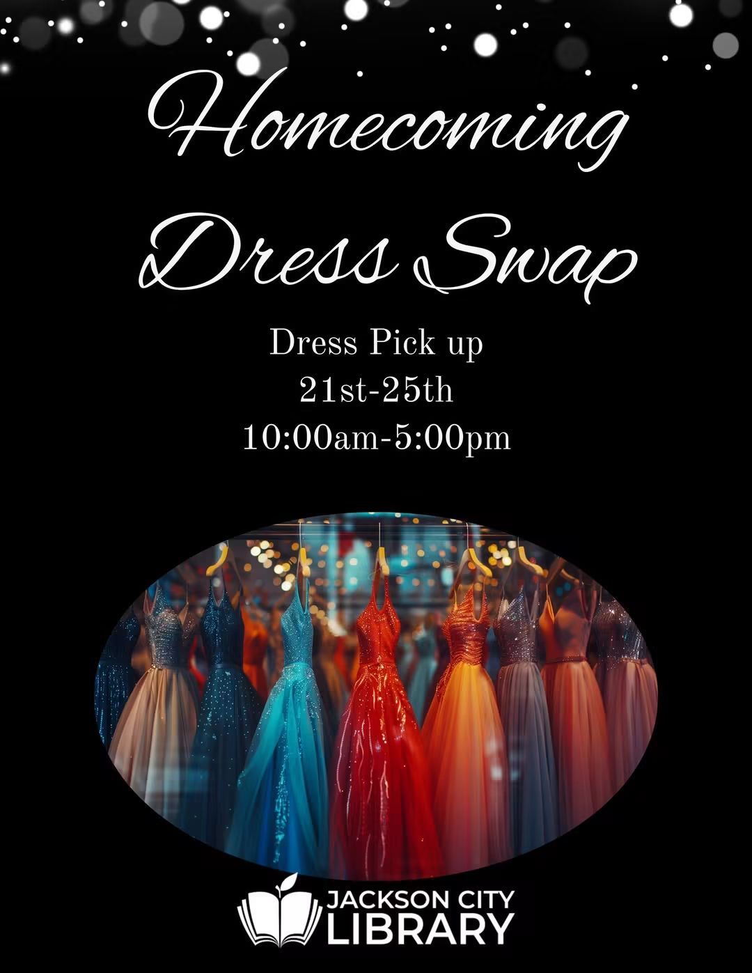 homecoming dress pick up Jackson County Library Dresses can be picked (for free) this week at The Jackson City Library! high school homecoming dresses