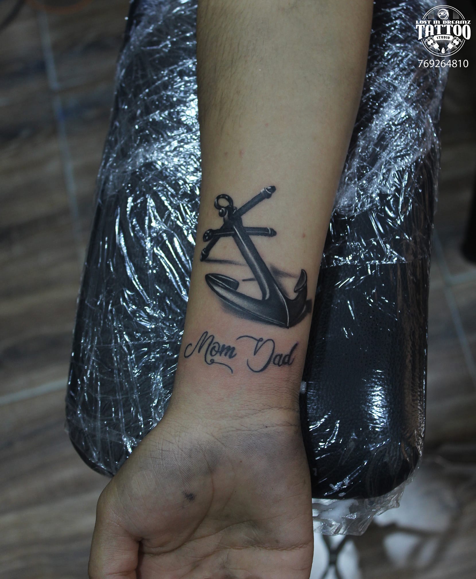 3d anchor tattoo done by Rishabh Ahuja... - Tattooin In nabha