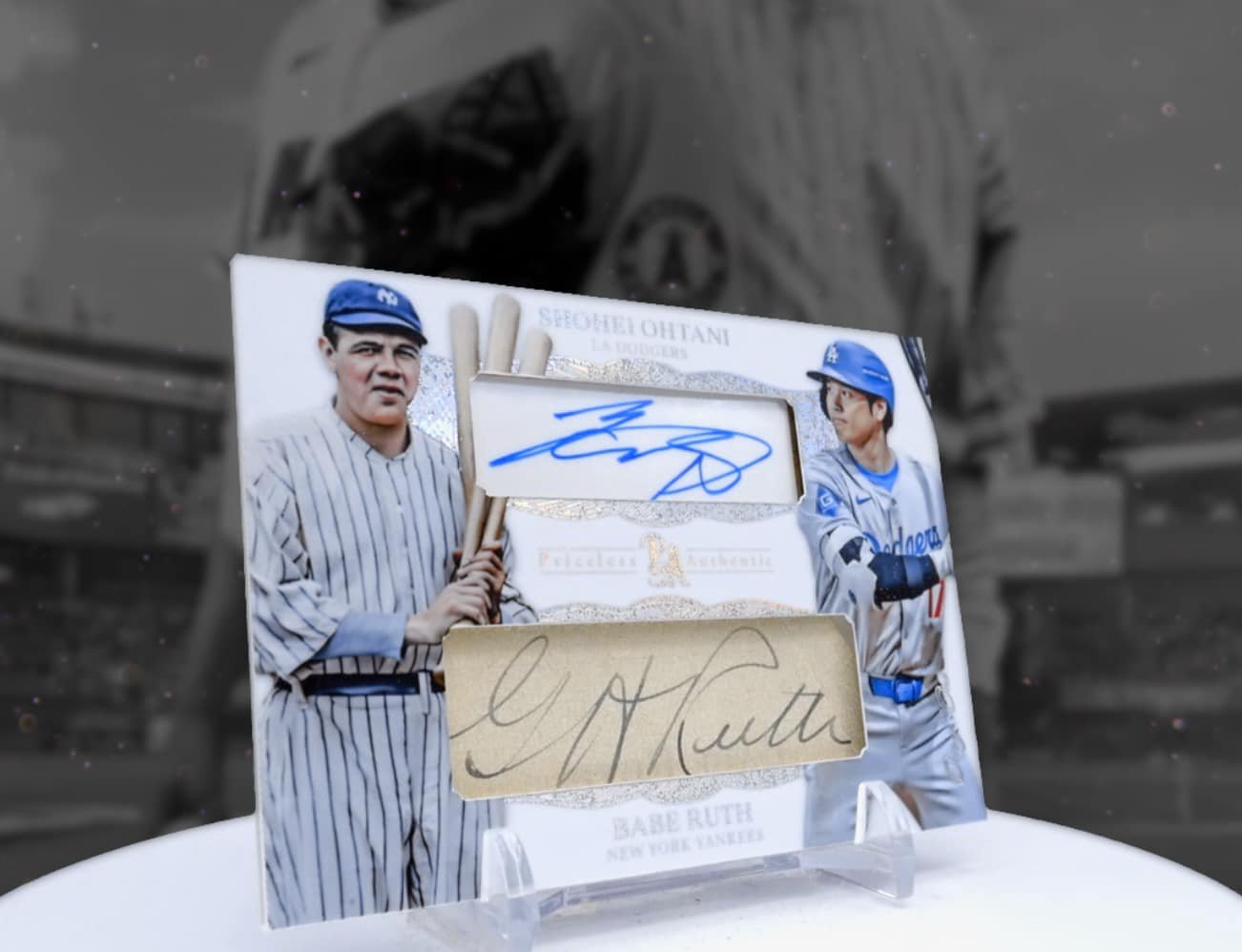 Rare 2024 Topps Tribute Ichiro & Ohtani dual autograph booklet