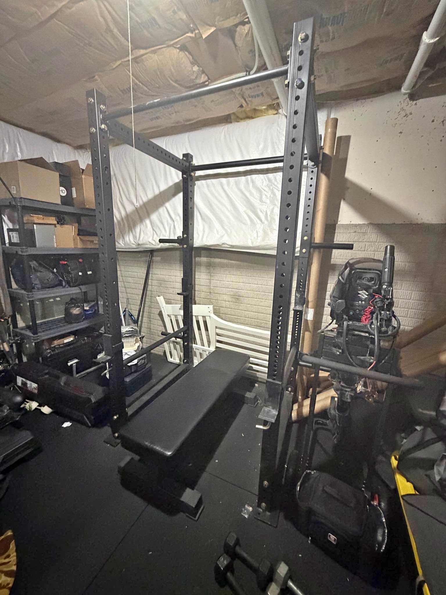 Titan X3 Power Rack with Fat pad bench - Weight Lifting Machines ...