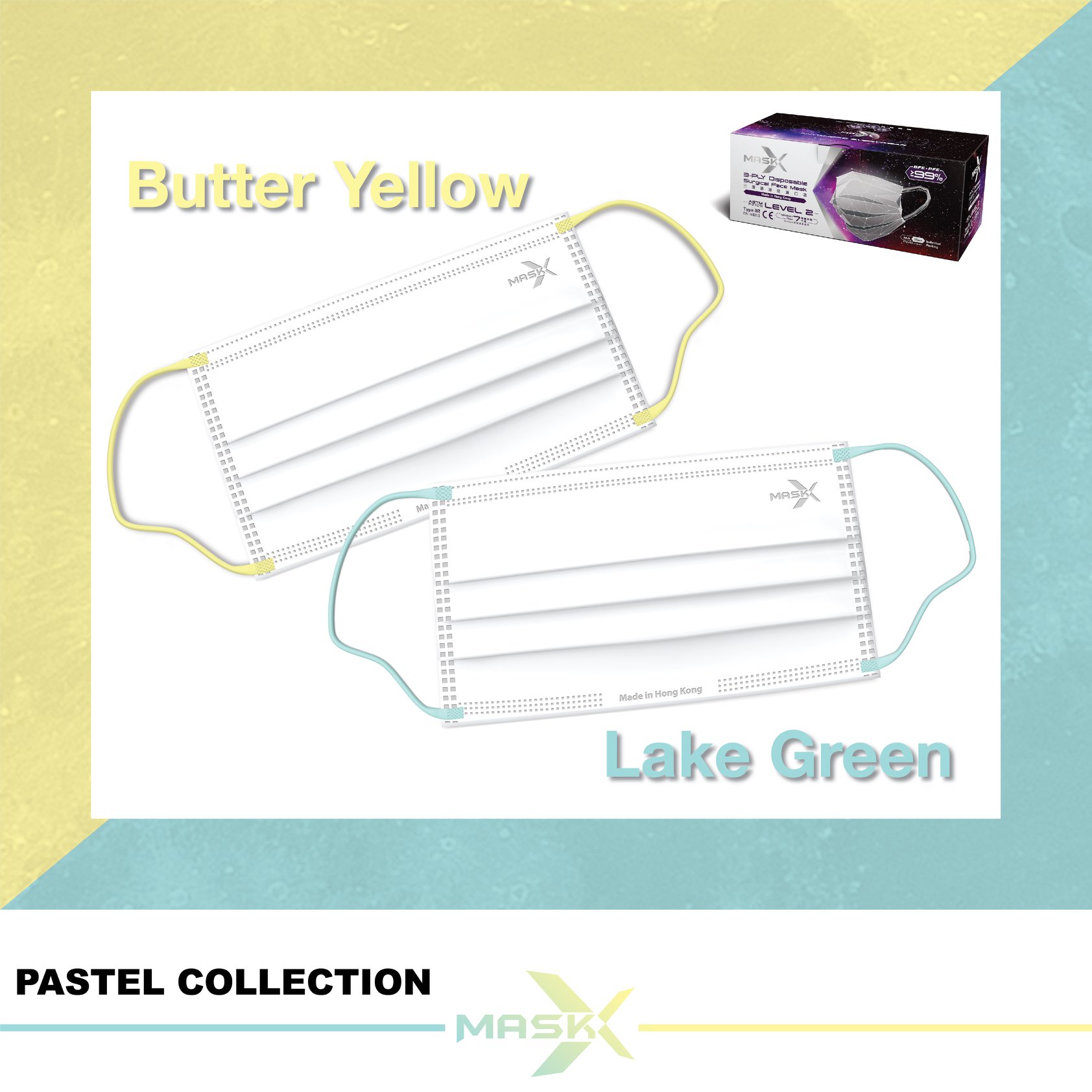 MaskX 口罩 - 全新Pastel colour系列正式陸續推出🤍 第二波有【奶油黃Butter Yellow...