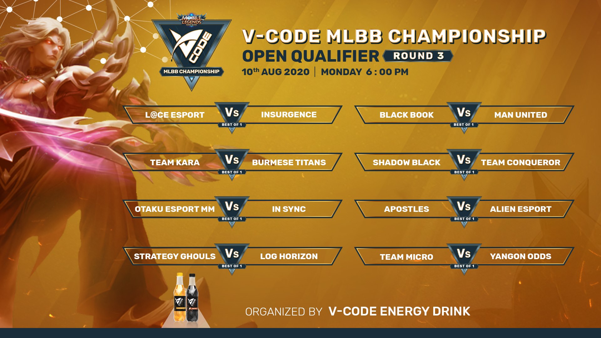 🏆🏆🏆 V-code Mobile Legends... - V-code Energy Drink | Facebook
