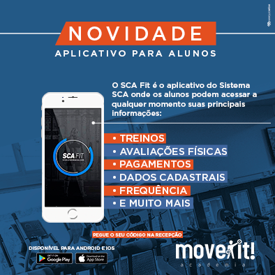Move it Academia - Novidade para os alunos Move It! O SCA Fit é o ...