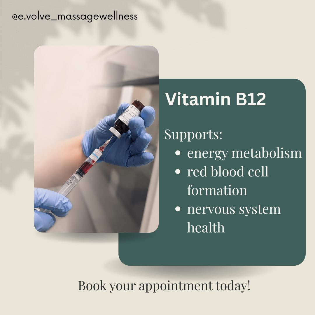 Vitamin B12 for energy metabolism and nervous system health