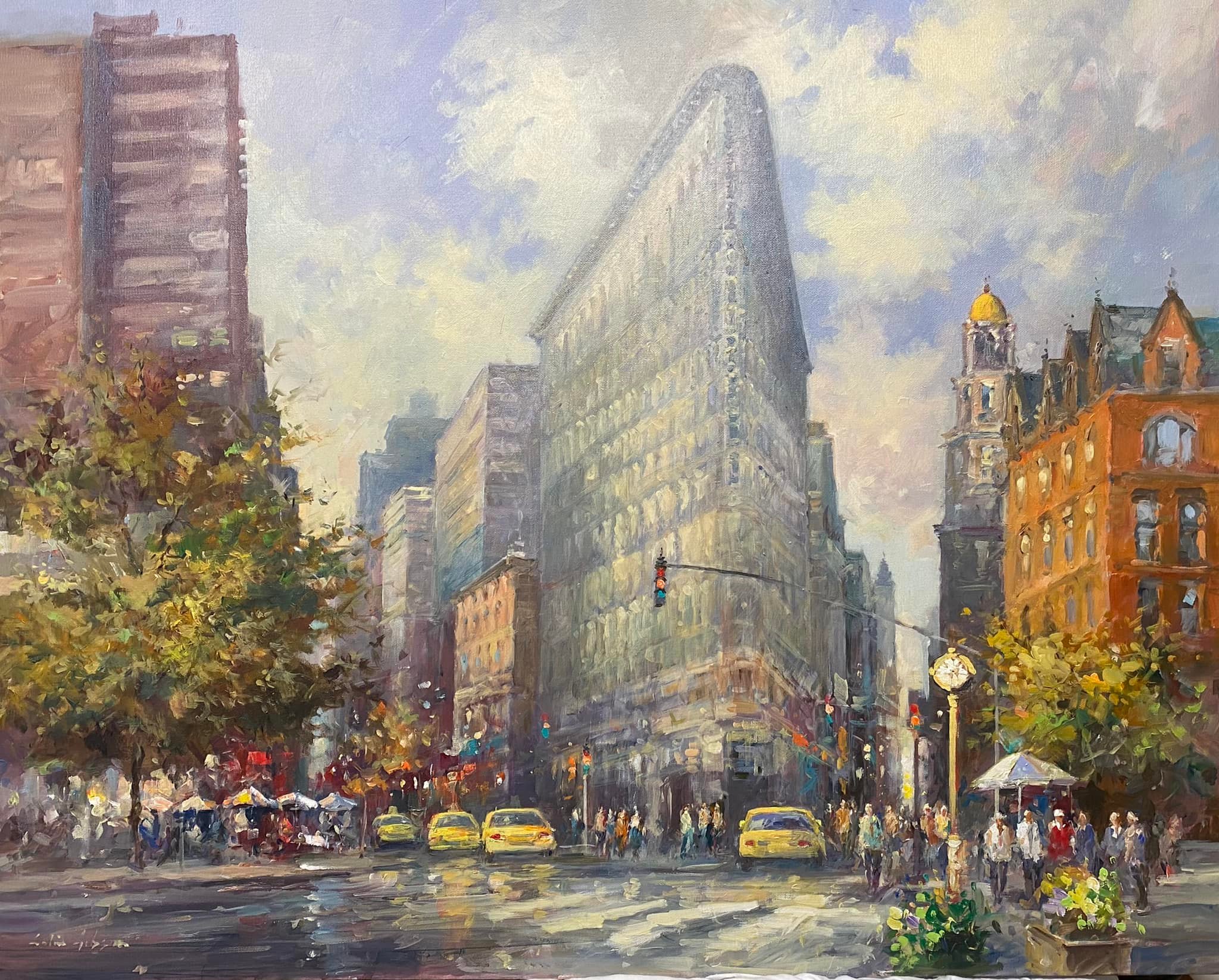 New York City oil painting of Empire State Building