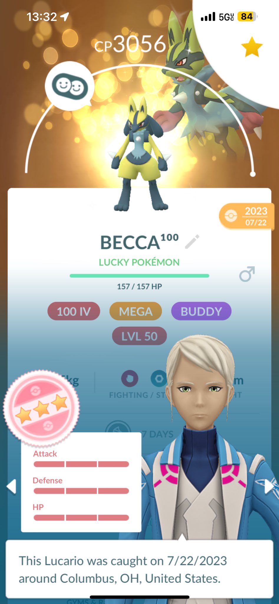 Caught Shundo Zamazenta in Pokémon Go
