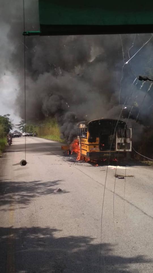 few hours ago a bus on fire at freedom sierra network salone facebook few hours ago a bus on fire at freedom