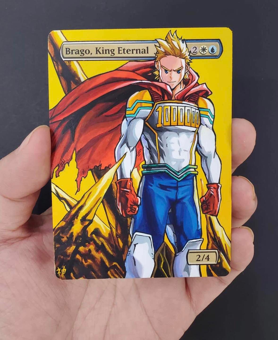 Japanese foil Magic: The Gathering card alters for Lemora's cards