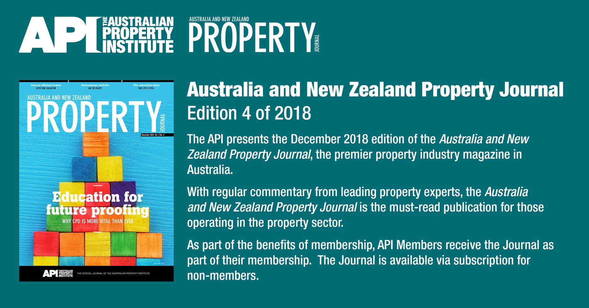 The API presents the... - Australian Property Institute | Facebook