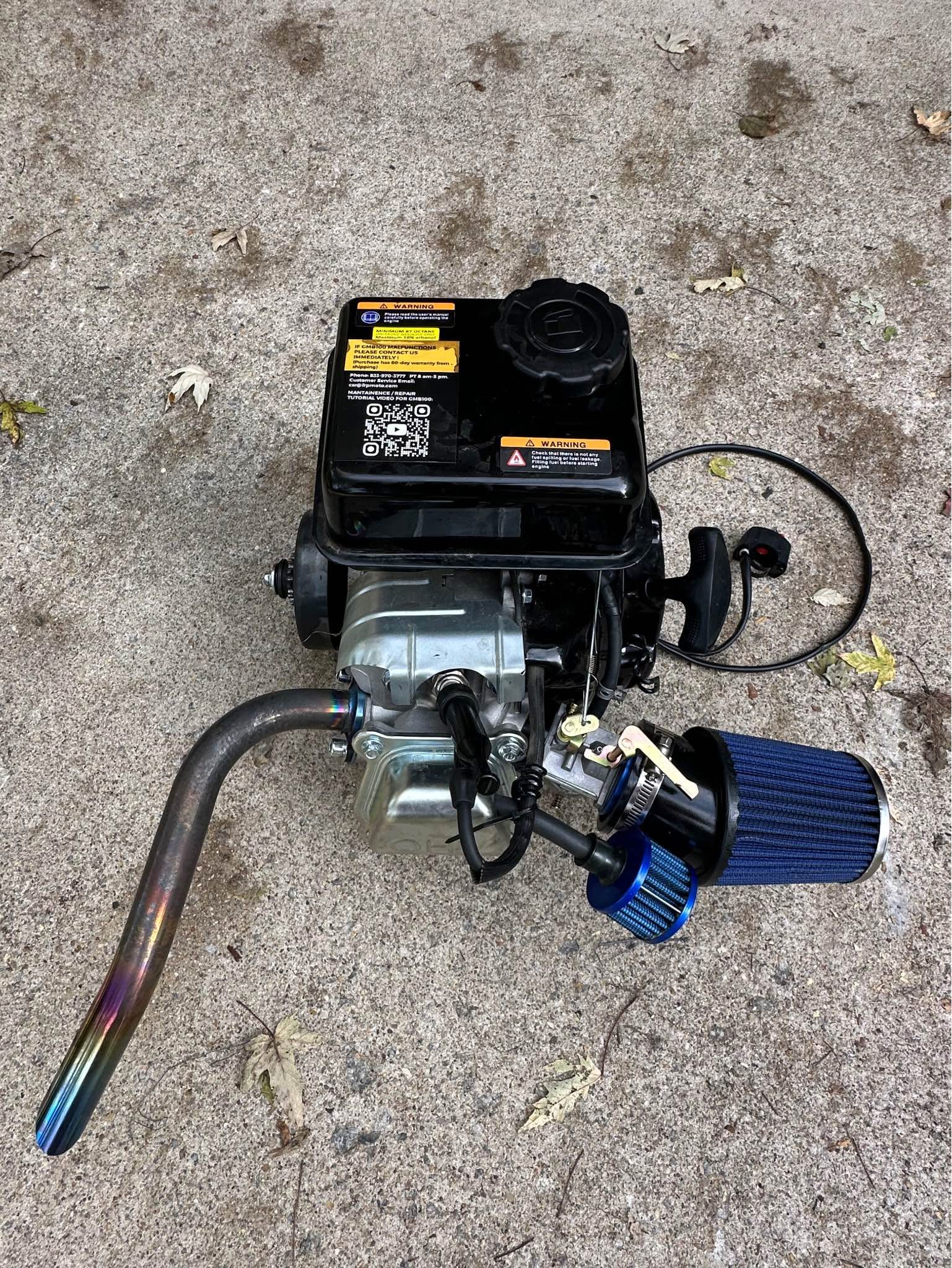 FRP 99cc 4-Stroke Mini Bike Engine – Upgraded Carb & Exhaust – Low ...