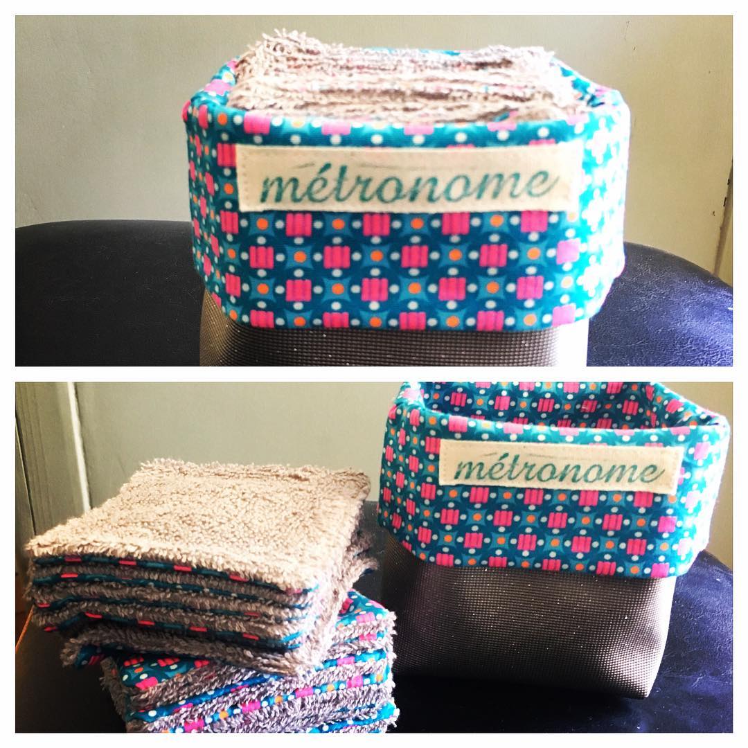 Lot De 6 Lingettes Démaquillantes Réutilisables + Pochette Assortie
