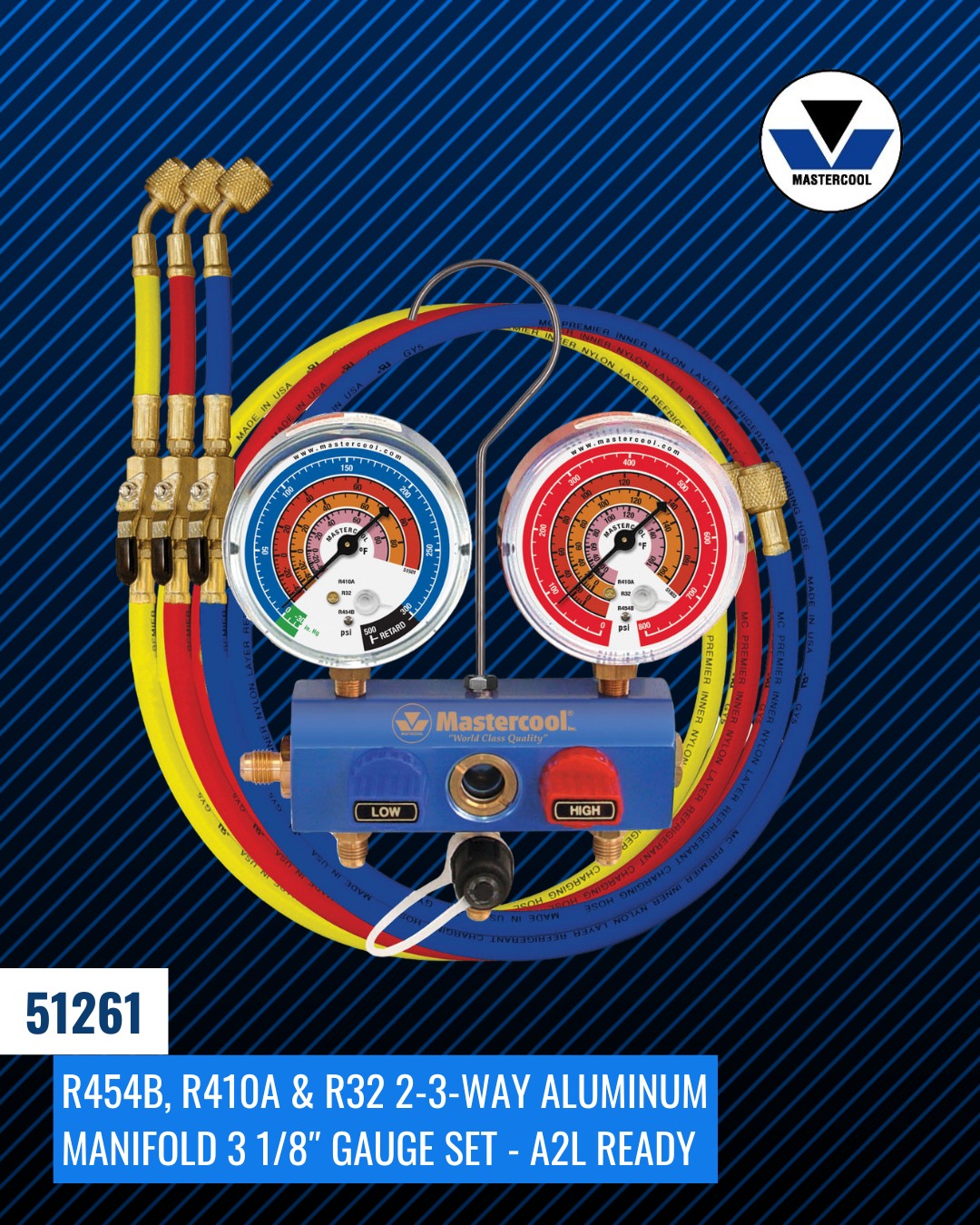 Mastercool, - Built for the future of HVAC! The 51261 Aluminum Manifold ...