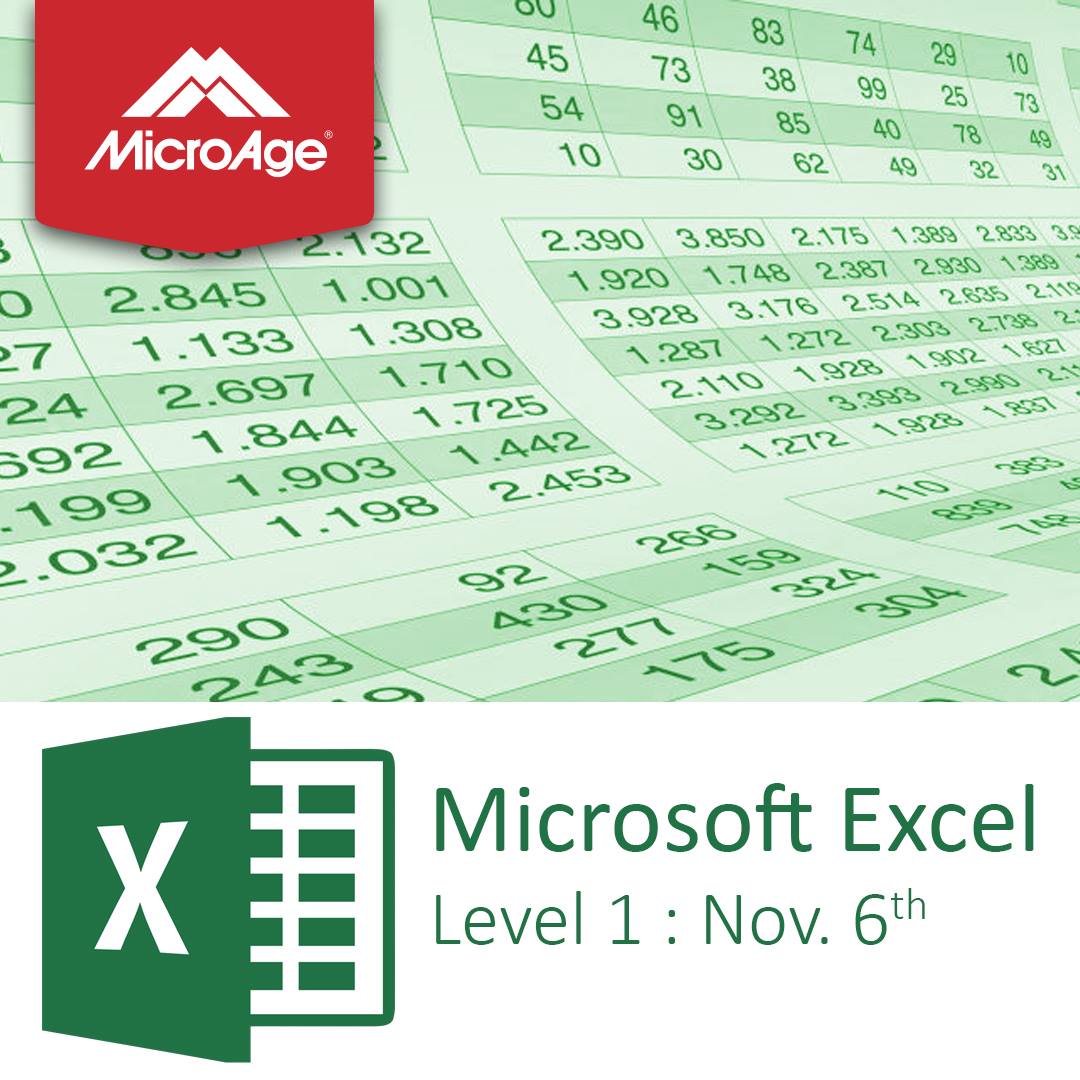 MicroAge Regina - Microsoft Excel Level 1 - Nov. 6th This one-day ...