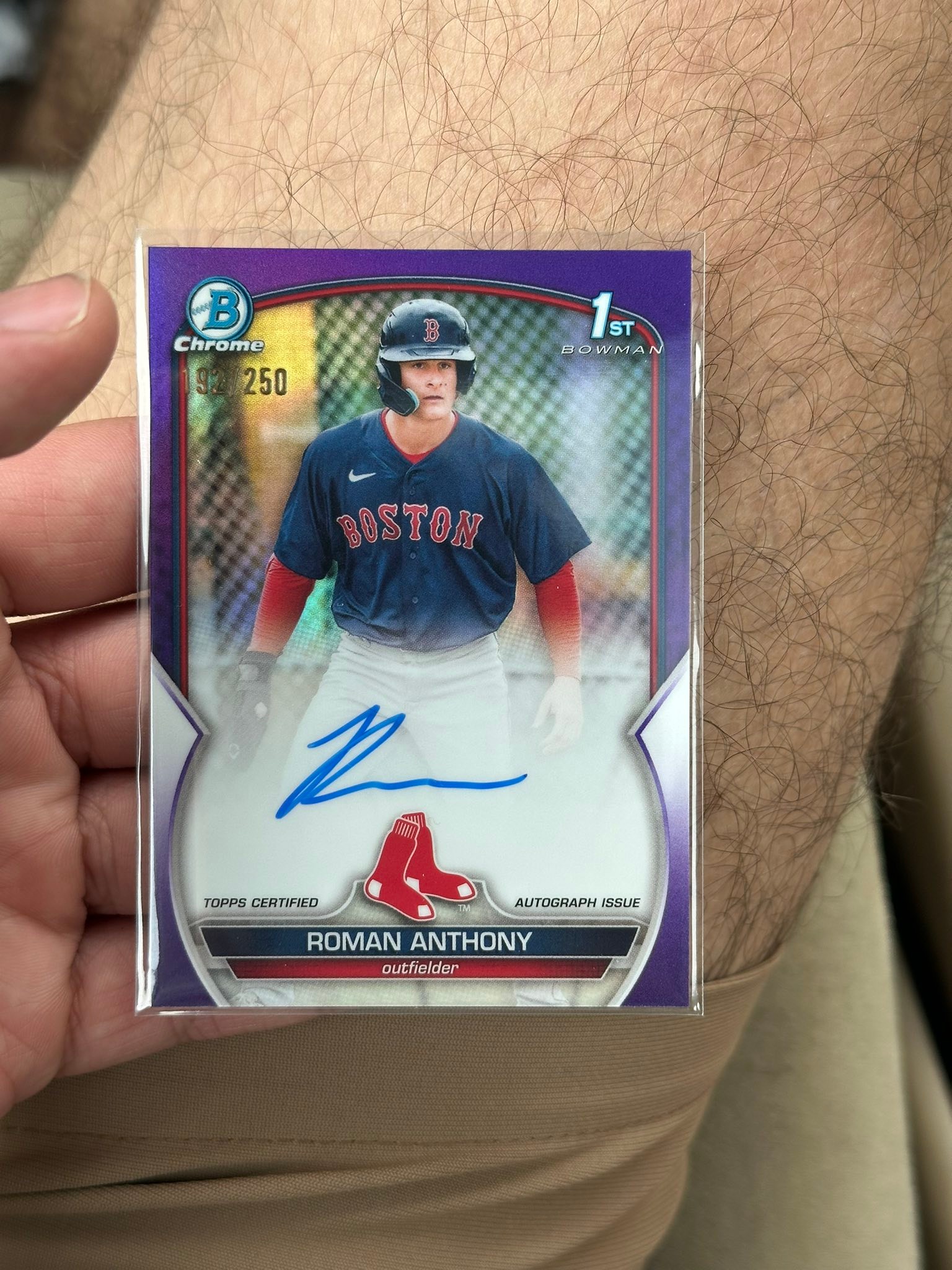 2023 Bowman Chrome purple refractor auto for sale