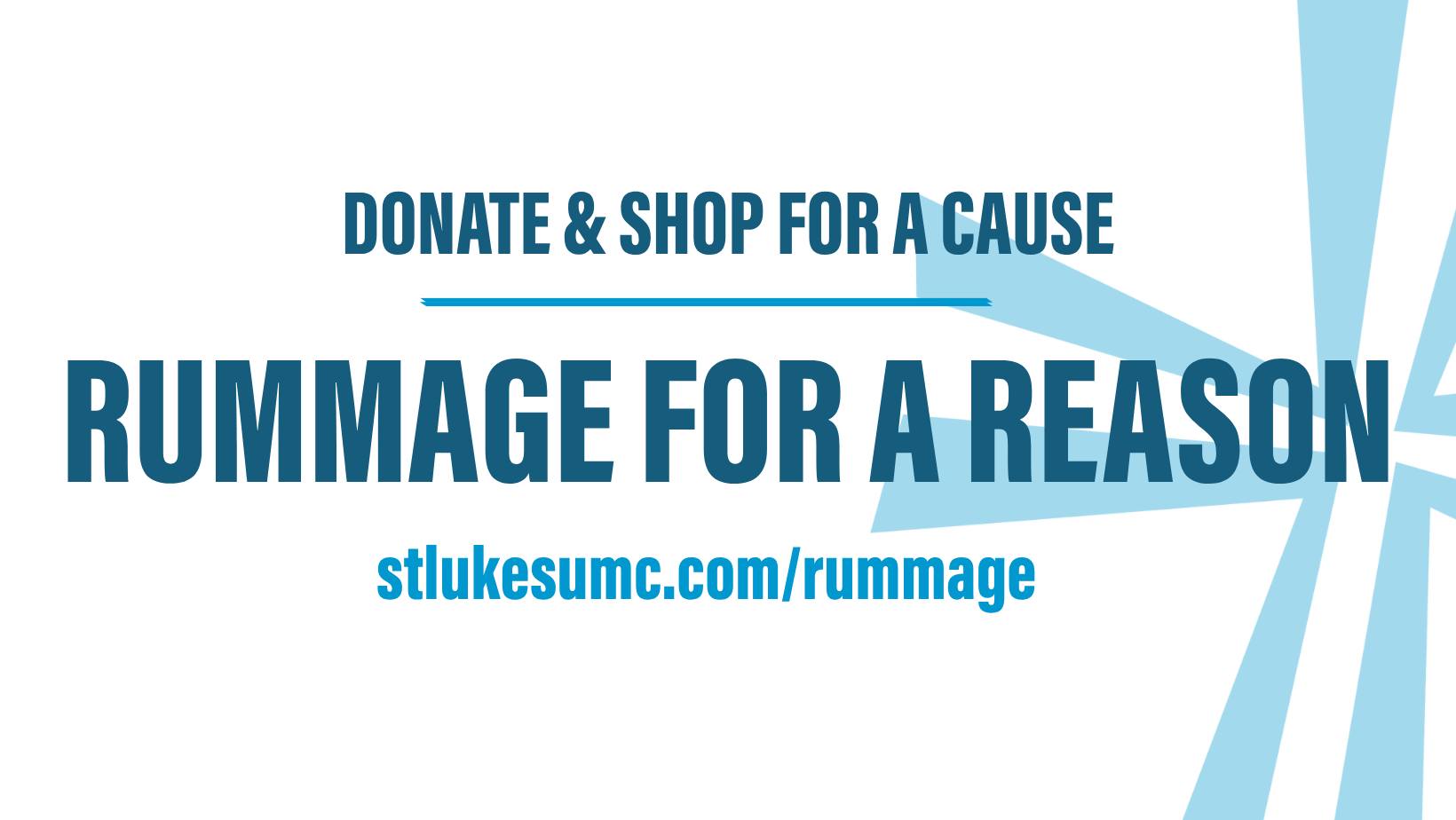 Rummage for a Reason at St. Luke's