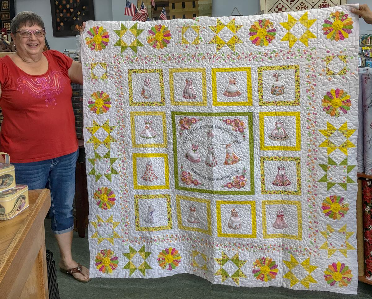 My third Crabapple Hill hand embroidered quilt